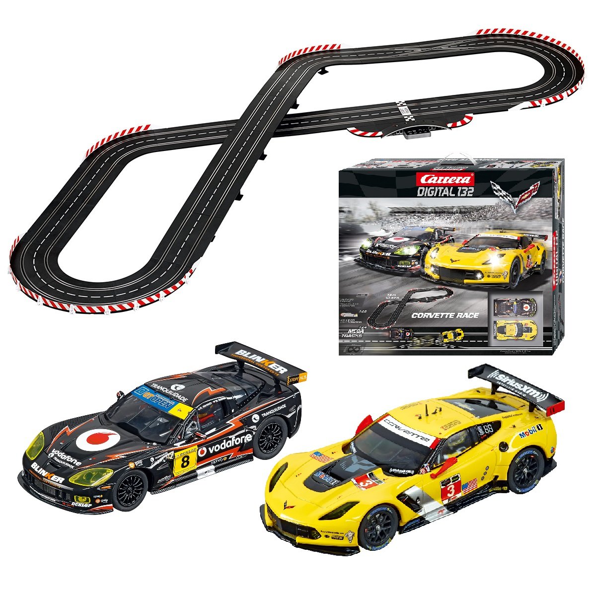 Carrera Corvette Race Slot Car Track 