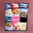 PUREHEART Rakhi Gift Hamper - Natural and Fieryhot Cashews, Almonds, Fruit & Nut Nutmix, Cranberries (80 g, each), Dark Chocolate with Rakhi for Brother, Card, Rice, Kumkum gallery image