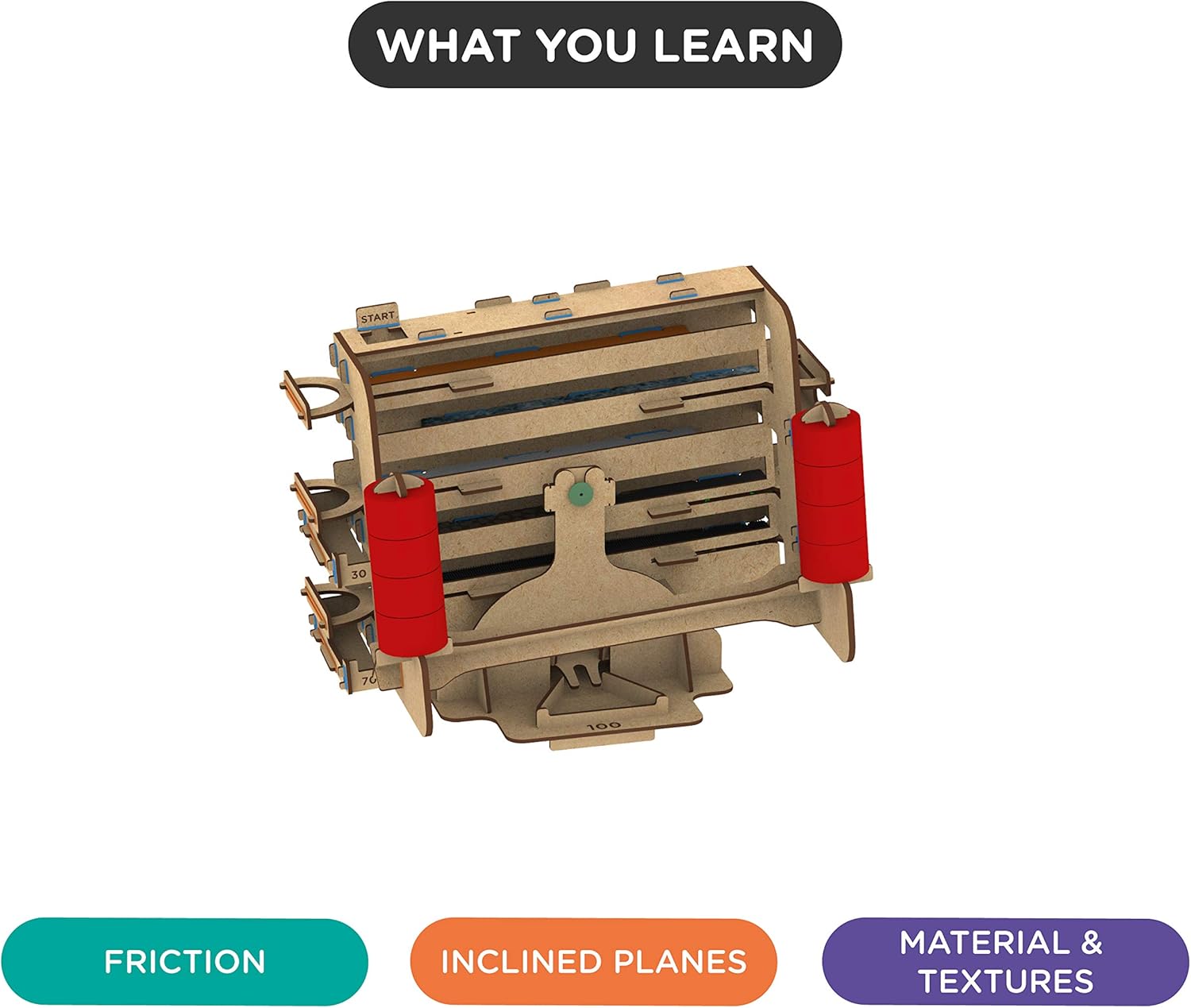 Slippery Slopes Friction Slider For 6+ Years Boys and Girls, STEM, Learning, Educational and Construction Activity Toy Gift (Multi-Color)