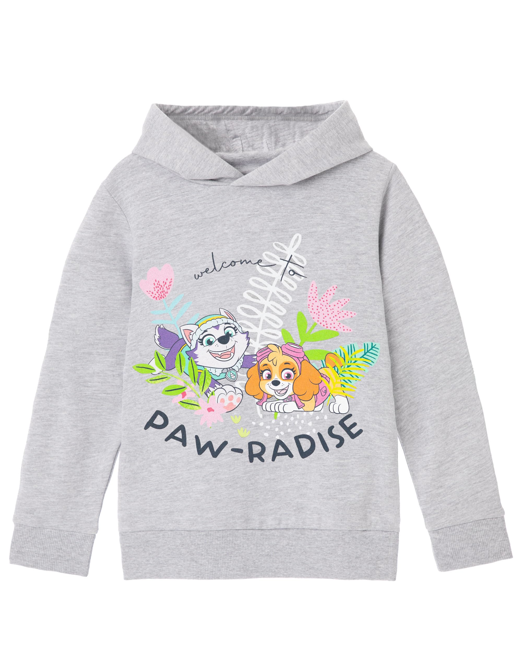 Vanilla Underground Girls Grey Paw Patrol Paw-Adise Hoodie - 5-6 Years