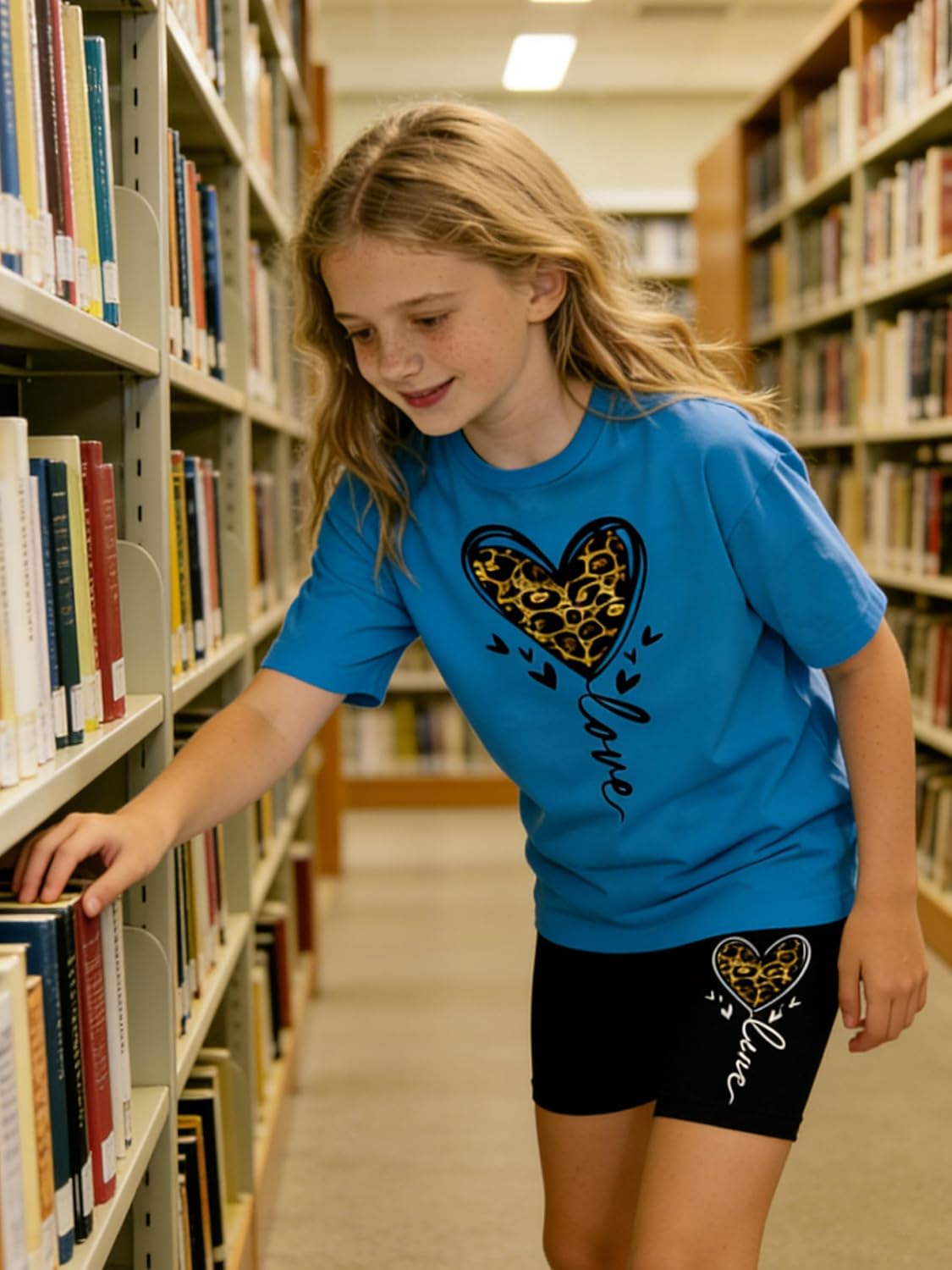 Little Girls Summer Clothes Set Teen Girls 2-Piece Outfit Trendy Short Outfits for Teens Size 6-12 Years - Image 6