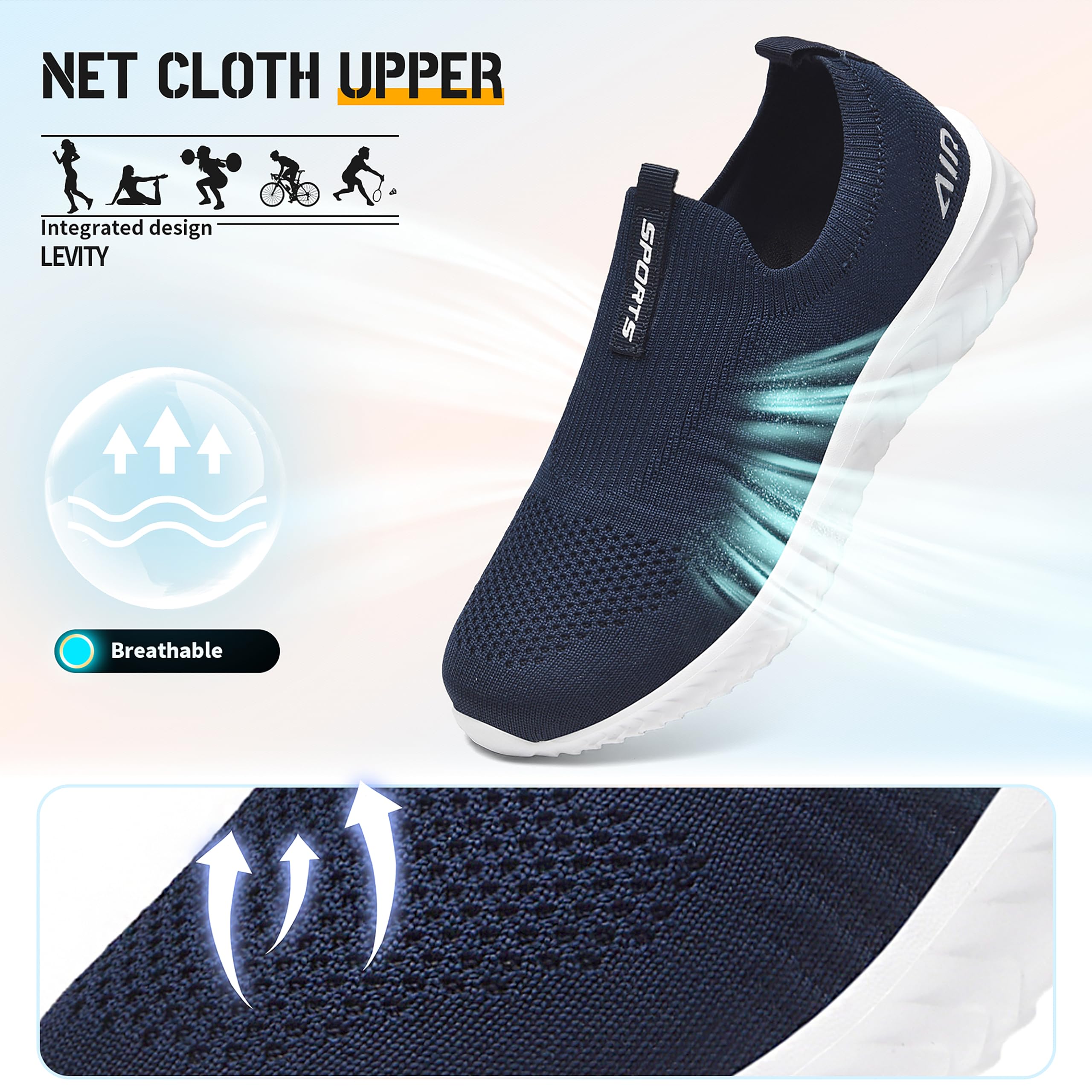 Littleplum Chaussures Femme Confortable Basket Running Marche Sport Travail Bssse Sneakers