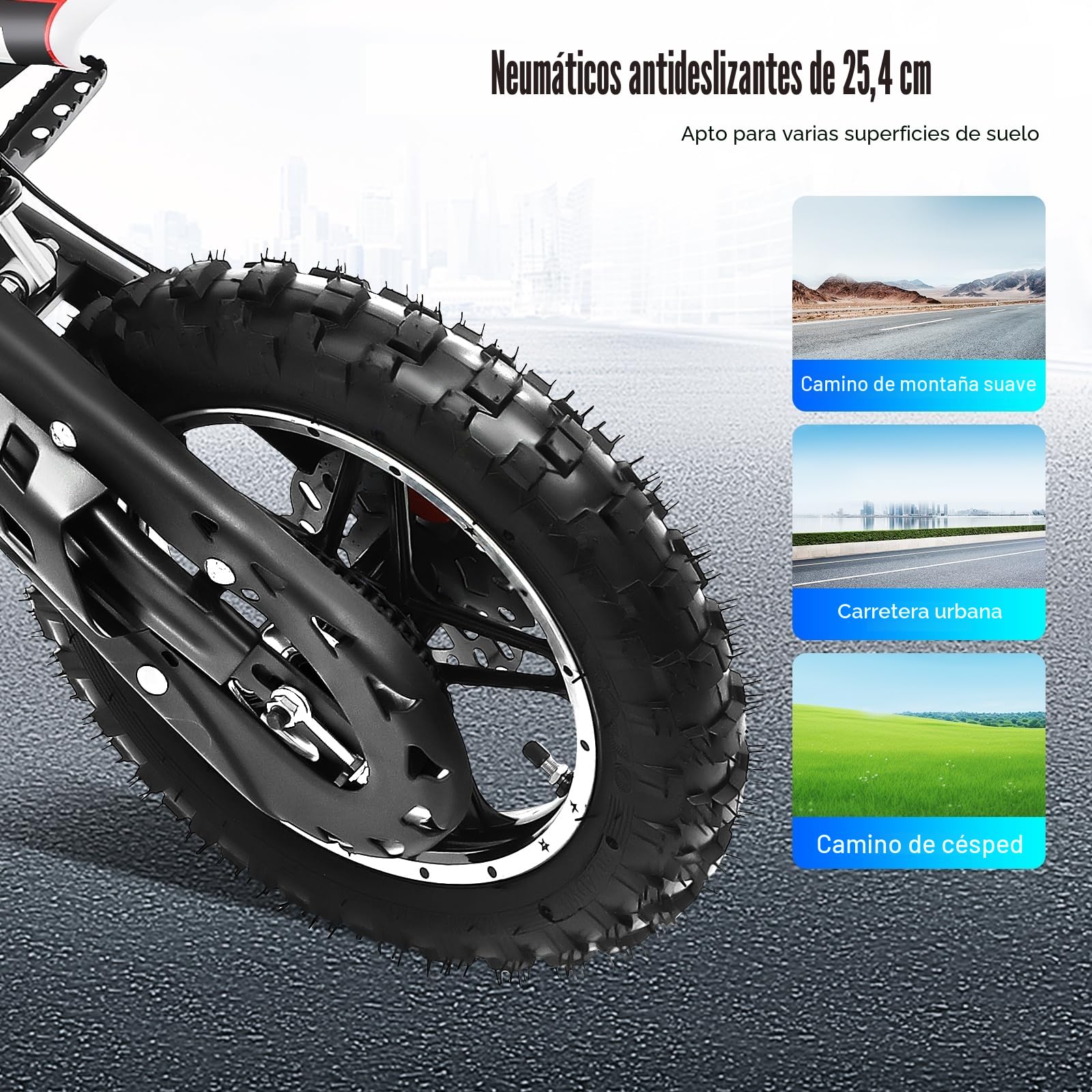 Bicicleta de cross para niños, 2 tiempos, 49 ccm, motor de 10 pulgadas, moto de bolsillo, Dirt Bike | Motocross | Pocketbike | Motorsport Dirtbike