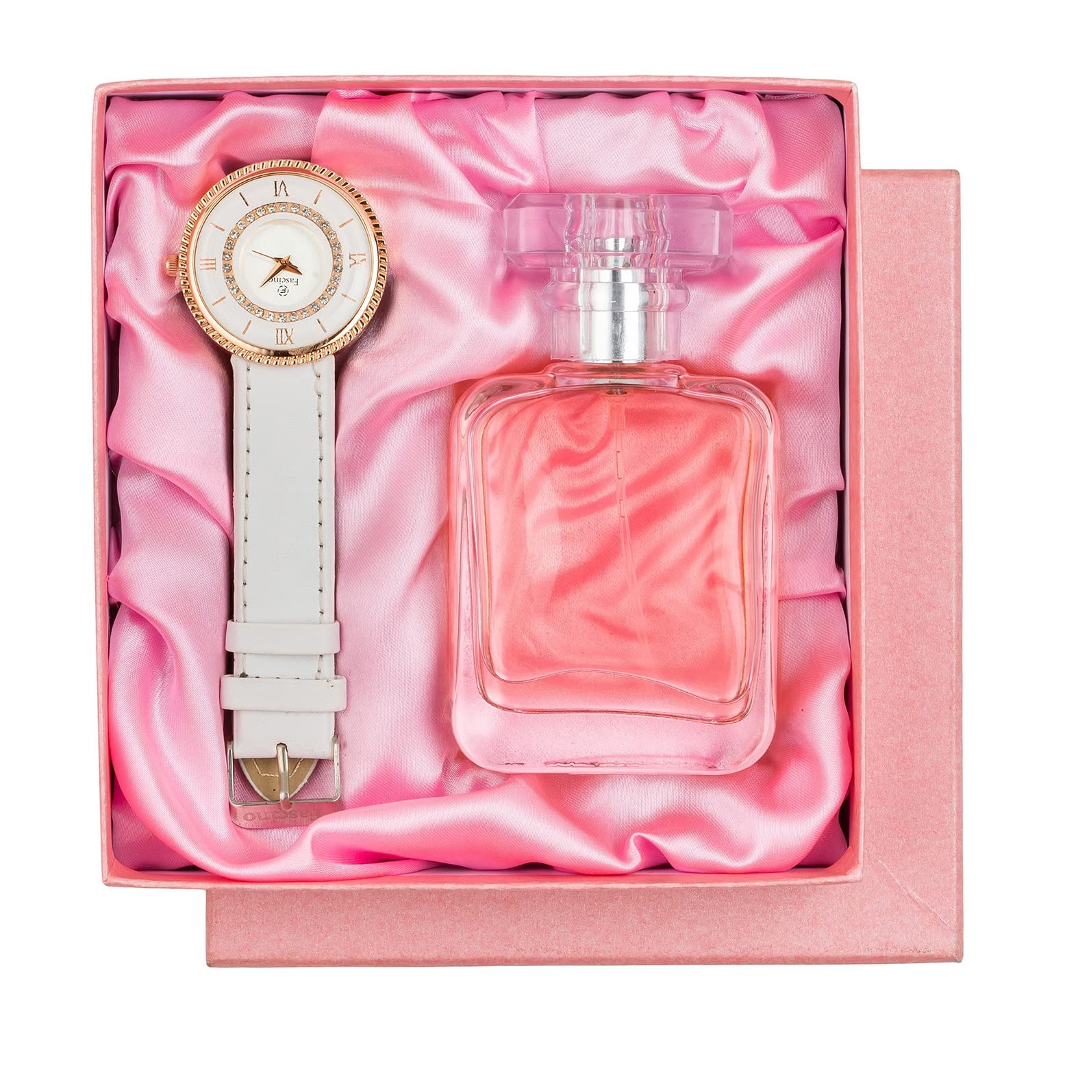 Avighna Womens Gift Set Combo Pack Of Wrist Watch & Perfume Spray, 50ml - Musk, Vanilla & Apple, Gift For Wife Girlfriend Mom (Pink) (B0C53VGXKT) Amazon Price History, Amazon Price Tracker