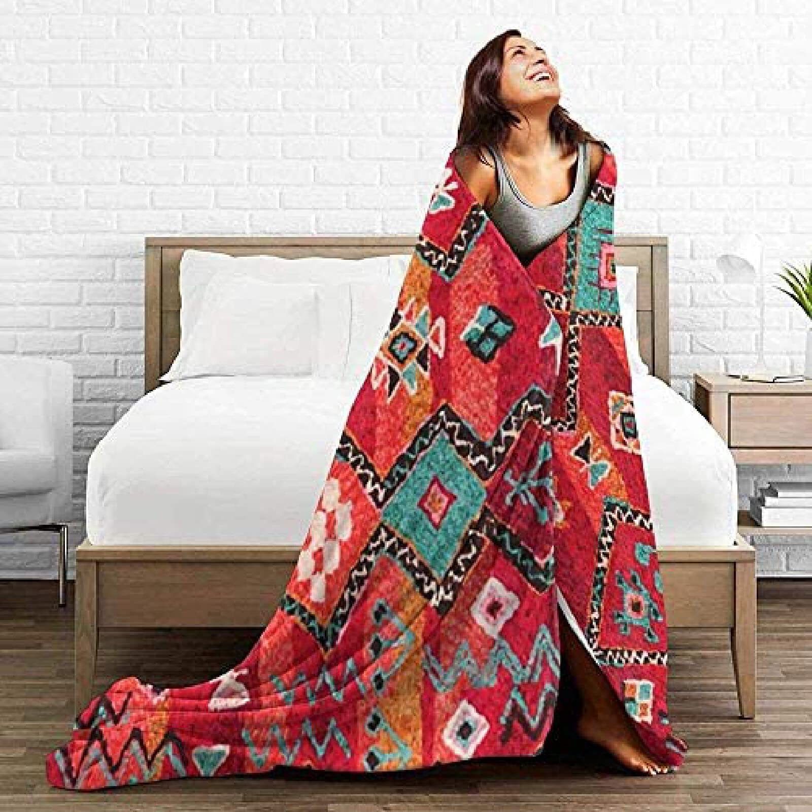 Arricraft Coperta Per Pietre Miliari 120 Cm – Tema Montagna Boho In Poliestere Morbido Con 2 Stelle Forate – Per Foto Neonati - 2