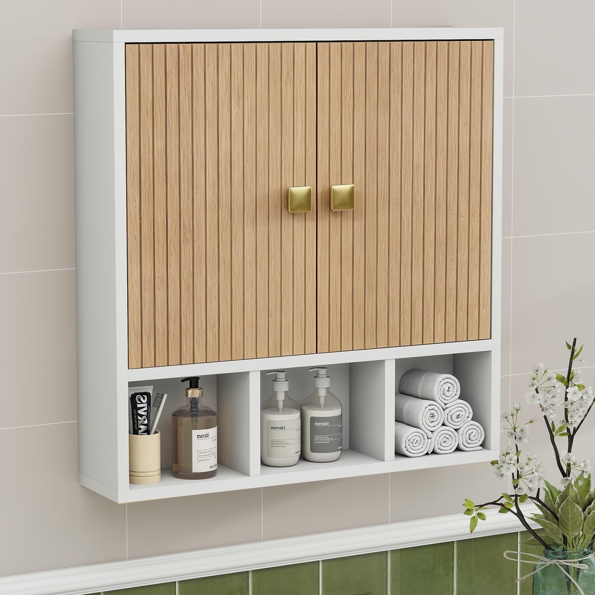 UYIHOME Badezimmer-Hängeschrank