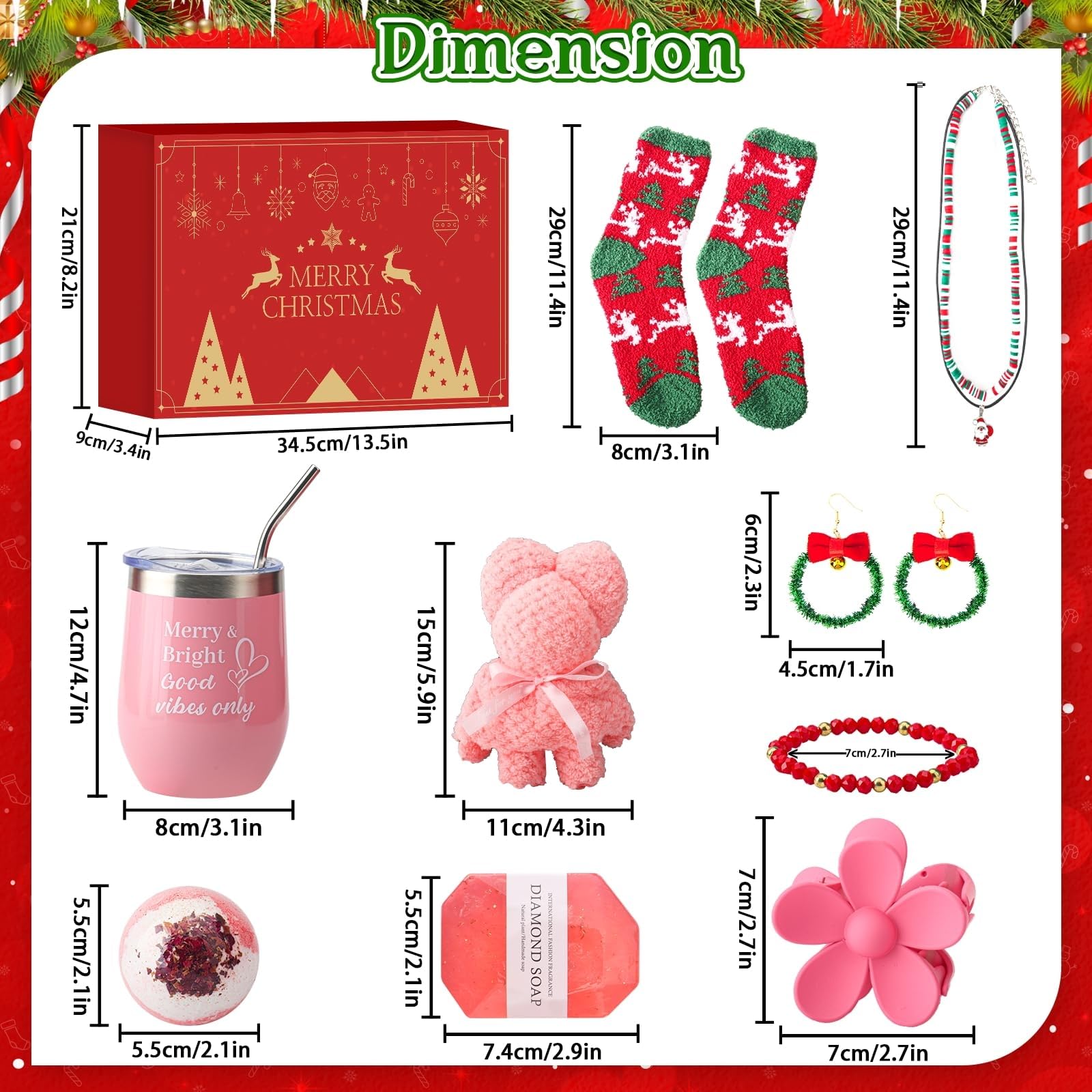 Calendrier de l'Avent Luxe 2025 pour Femmes - 24 Surprises Beauté & Mode Bijoux, Accessoires - Cadeau Premium pour Elle, Ado, Amie, Mère - Noël