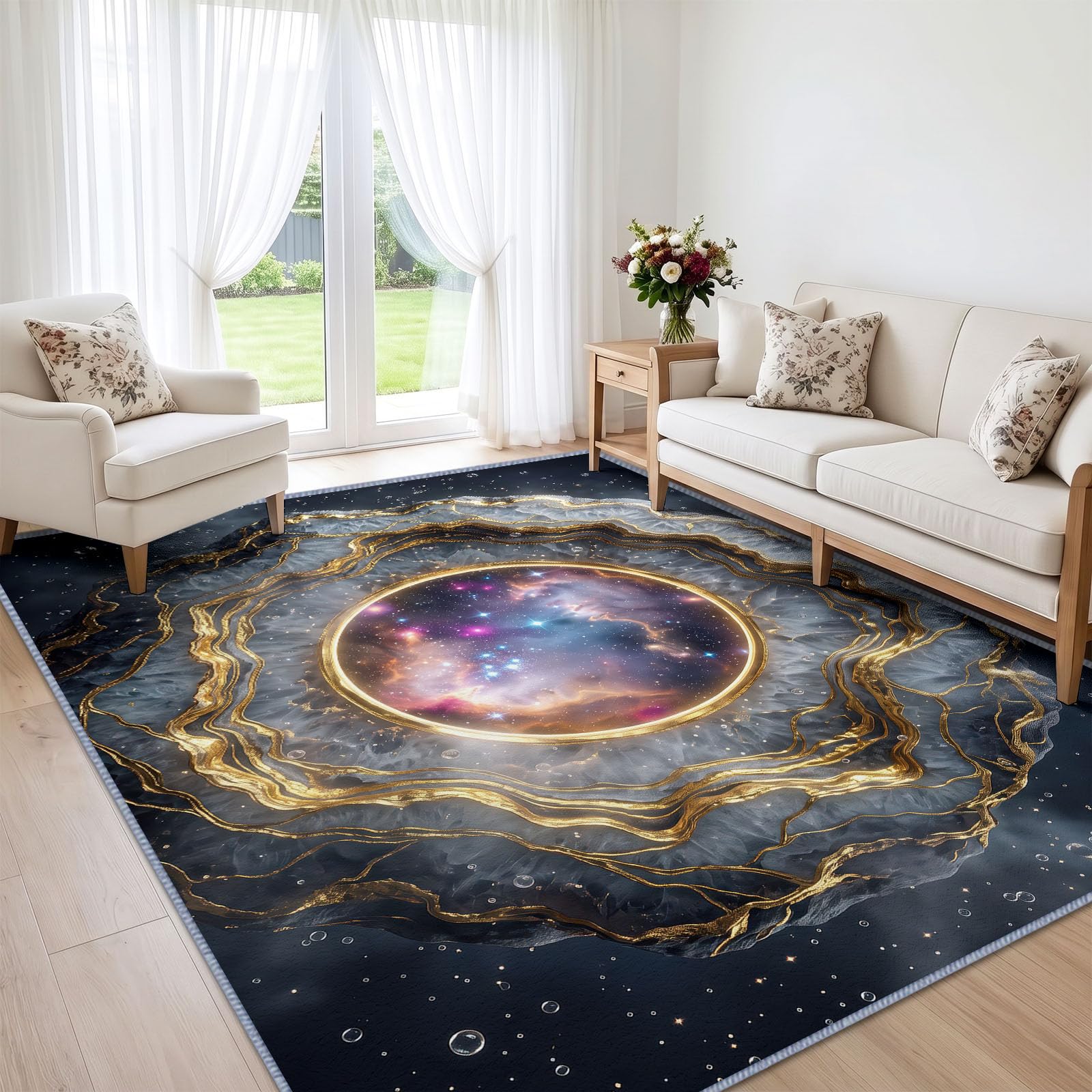 Fantastyczny Kosmiczny Geometryczny Dywan Salon Sypialnia 180 x 240 cm