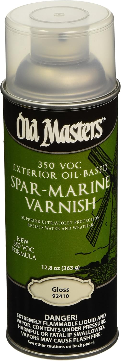 OLD MASTERS 92410 Spar Varnish, 12.8 oz., Gloss