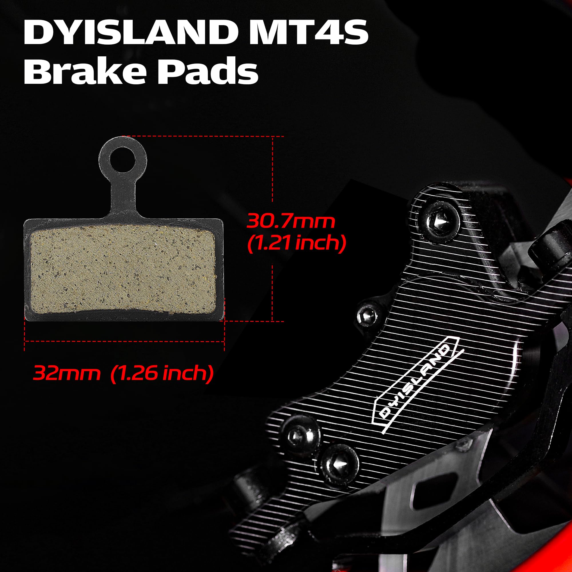 SD-230X MTB Juego de Frenos de Disco hidráulicos de 4 pistones/2 pistones, Palanca de Freno de Aluminio de Dos Dedos, Kit de Freno para Bicicleta de montaña