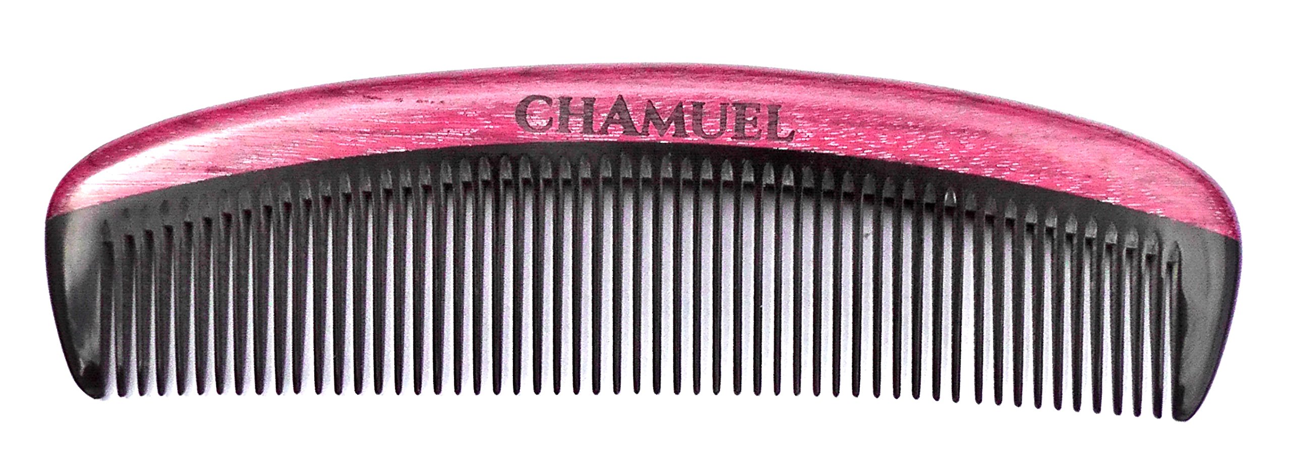 Beard Comb by Chamuel Men. All Natural Premium Sandalwood & Buffalo Horn. Non Static-Ideal for Shaping and Grooming The Beard! Also Used for Combing Hair. Measures 5 5/8" X 1 5/8"(14.3 X 4.1 cm).