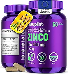 Zinco 30MG | Suporte Nutricional para o Sistema Imunológico, Pele e Bem-Estar Diário | Para Homens e Mulheres | Não Transgênico | Desenvolvido na Holanda | 60 Cápsulas