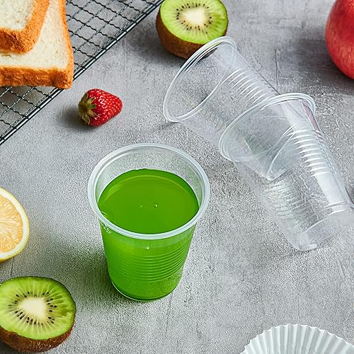 Miniatura 5 de Lilymicky Paquete de 500 vasos de plástico transparente de 7 onzas, vasos desechables para fiestas de cumpleaños, picnics, ceremonias y cualquier