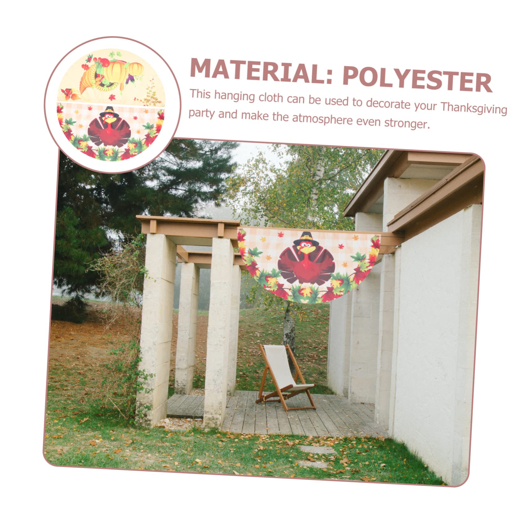 TOYANDONA 5 Sätze Herbst Gartenflaggen Dekoflaggen Für Außenbereich Für Terrasse Und Garten Hochwertige Polyester Flags Für Erntedankfest Dekoration 2 Stück * 5