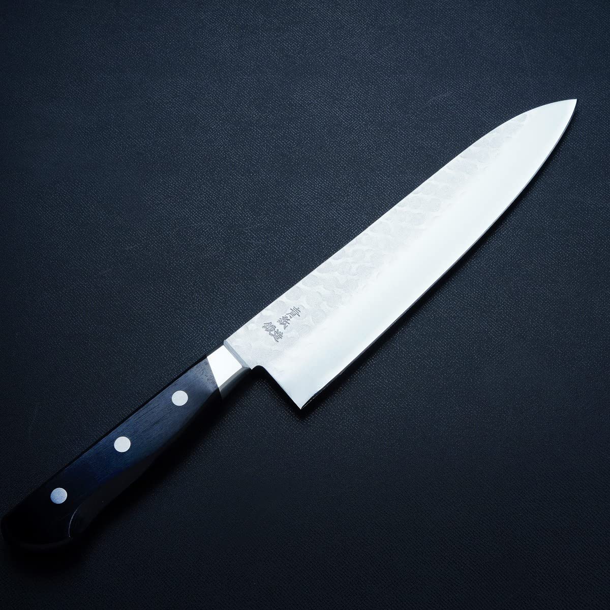 HONMAMONGyuto (Chef's Knife) 180mm(ABT 7.1 Inch), Aogami Steel Edge Sandwiched by Soft Stainless Steel, Double Bevel