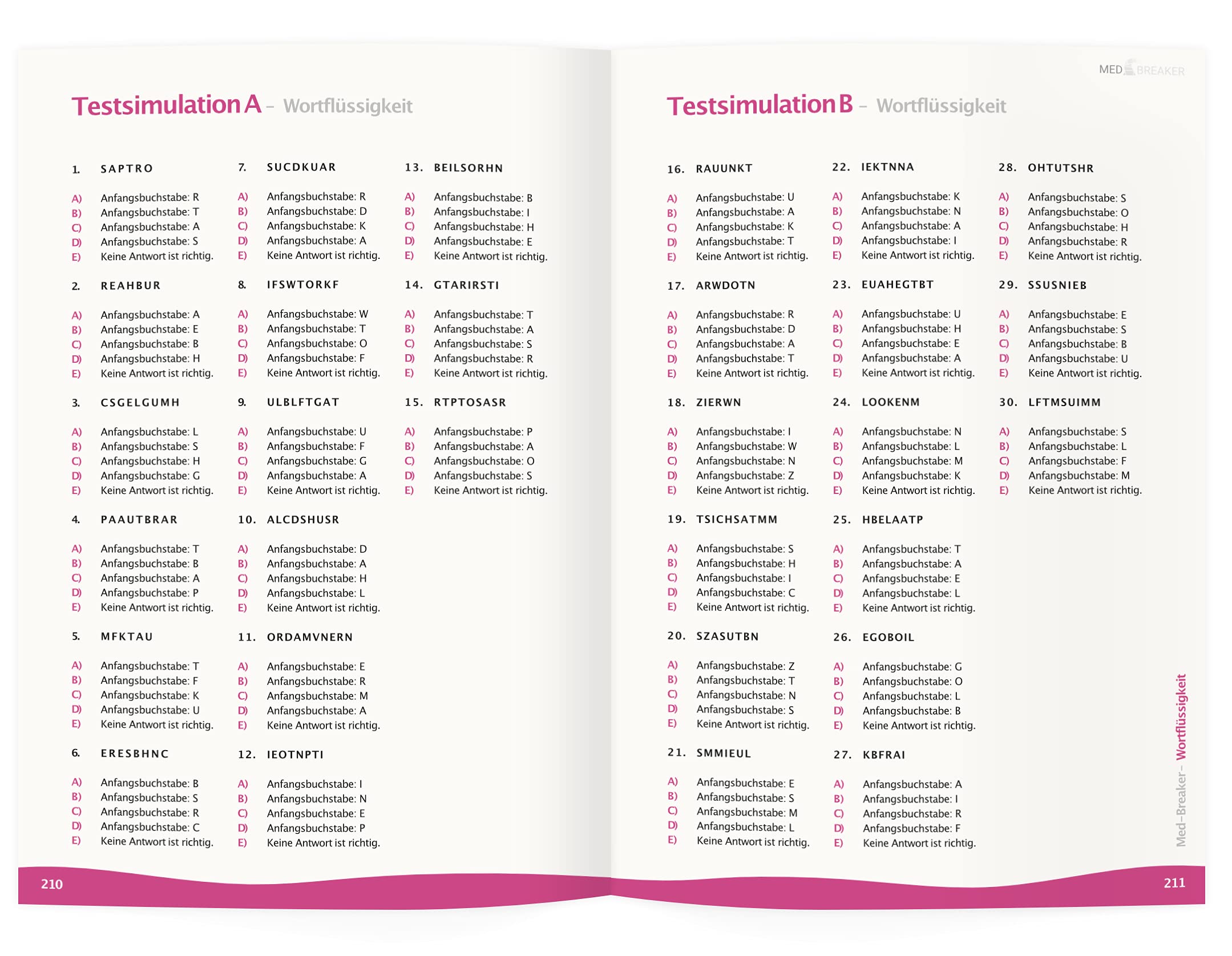 MedAT 5.000+ KFF-Fragen, Leitfaden, Figuren, Zahlenfolgen, Wortflüssigkeit, Allergieausweise, Implikationen |: MED-Breaker | MedAT 2025 / 2026 (12 ... (MEDBREAKER | MedAT-Bücher-Vorbereitung)