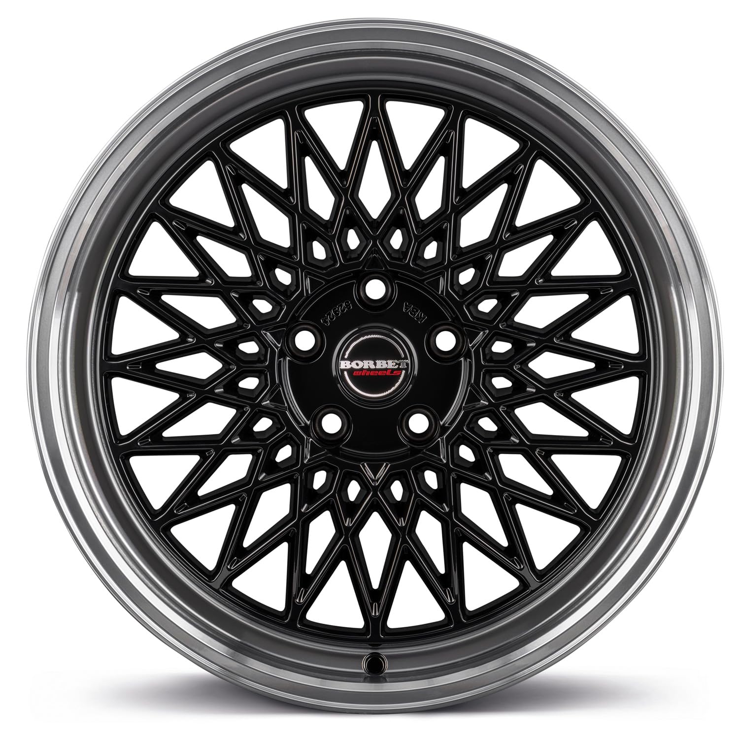 4x Borbet Felgen B 8.0x17 ET45 5x112 black rim polished kompatibel mit Audi A3 Q2 Q3 S3 SQ2 TT TTS