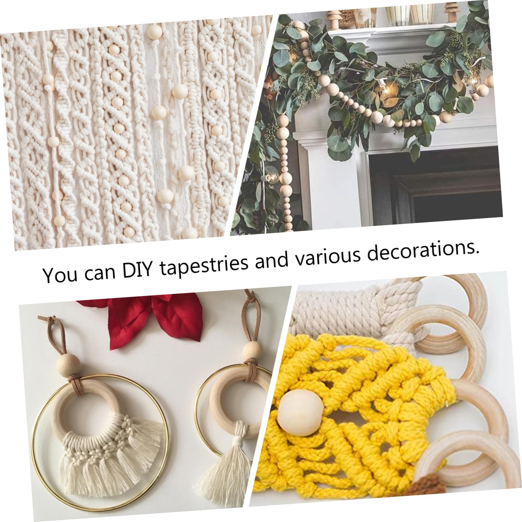 Angoily Kit Macramè Fai da Te Cotone Set Completo per Decorazioni Murali Artigianali Materiali per Creazioni Handmade Accessori Versatili per Hobby Creativi