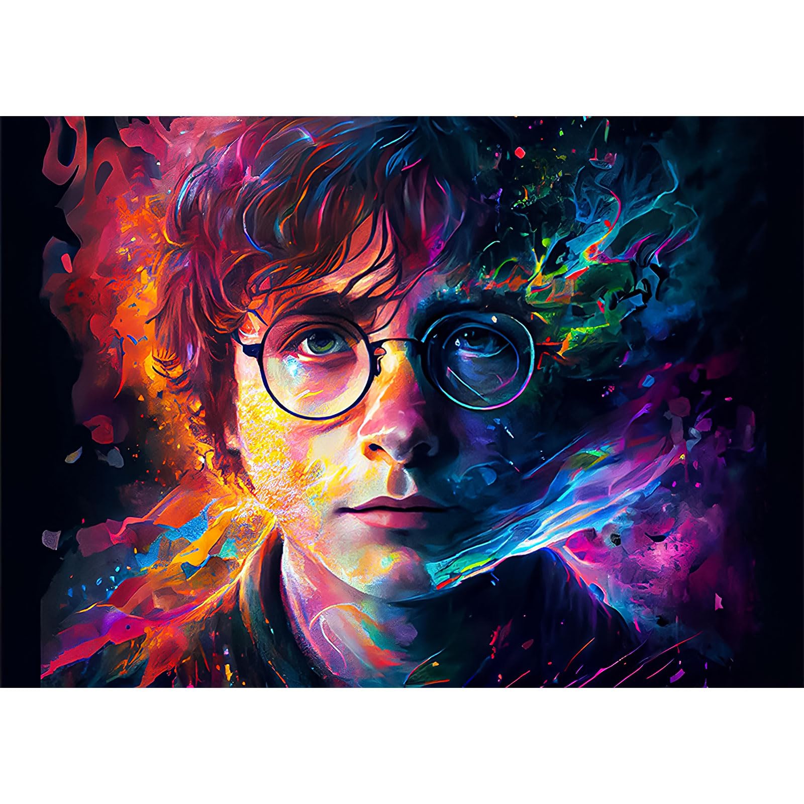 RICUVED Diamond Painting Potter Kits, 5D Harry Diamond Painting Kits for Adults Round Full Drill Diamond Painting Kits Diamond Art Picture Crystal Art for Home Decor 30x40cm