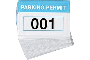 Sequentially Numbered Parking Permits for Easy Car Identification