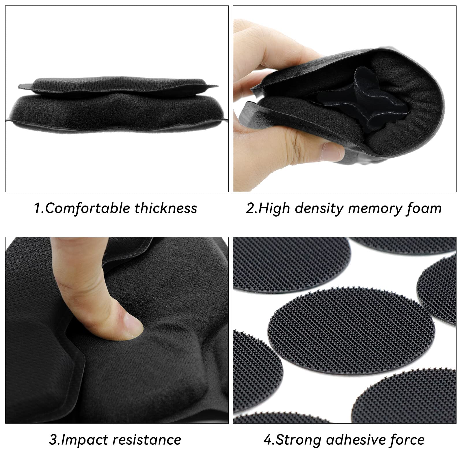 Coussinets de casque tactiques Airsoft en mousse à mémoire de forme - Coussin de protection pour casque Fast MT MICH IBH AF ACH
