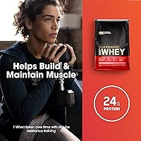 Vista 140 de Optimum Nutrition Gold Standard - Proteína en polvo de 100% suero de leche, sabor rollo de canela, 2 libras (paquete de 1) (el embalaje puede variar)