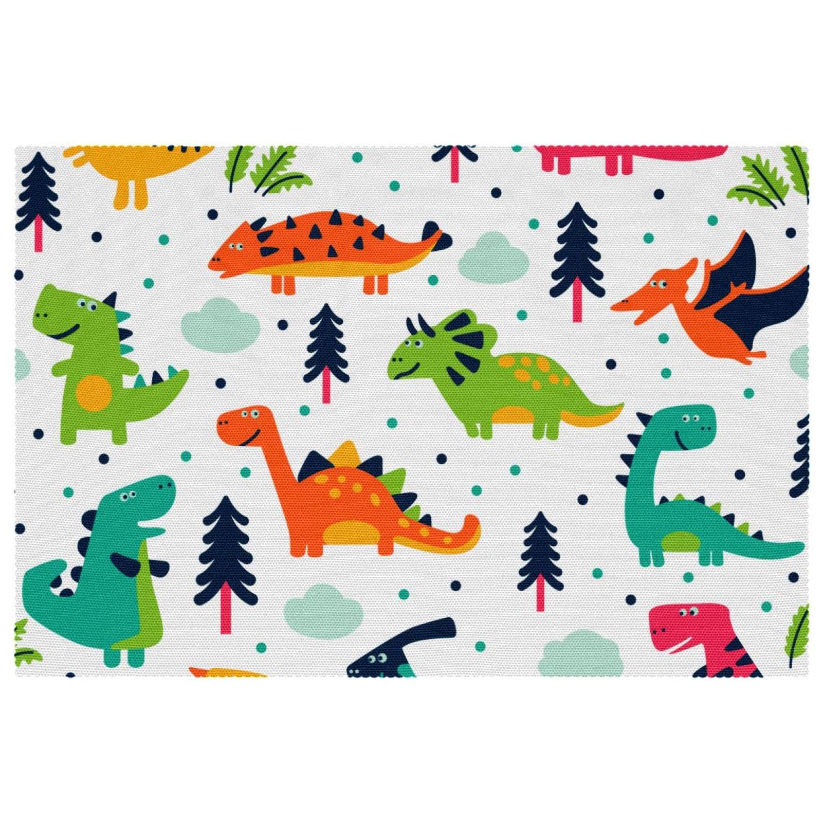 Set de table dinosaure pour éviter les assiettes qui glissent