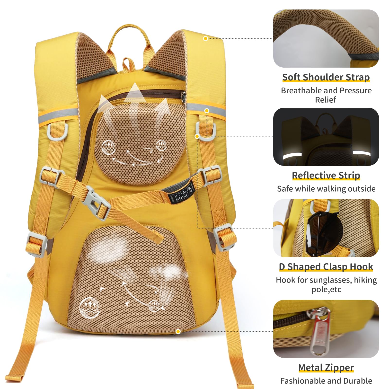 POWER KING Hiking Backpack 30L Foldable Travel Rucksack for Women Men Small Lightweight Packable Outdoor Daypack, Fit for 15.6 inch Laptop