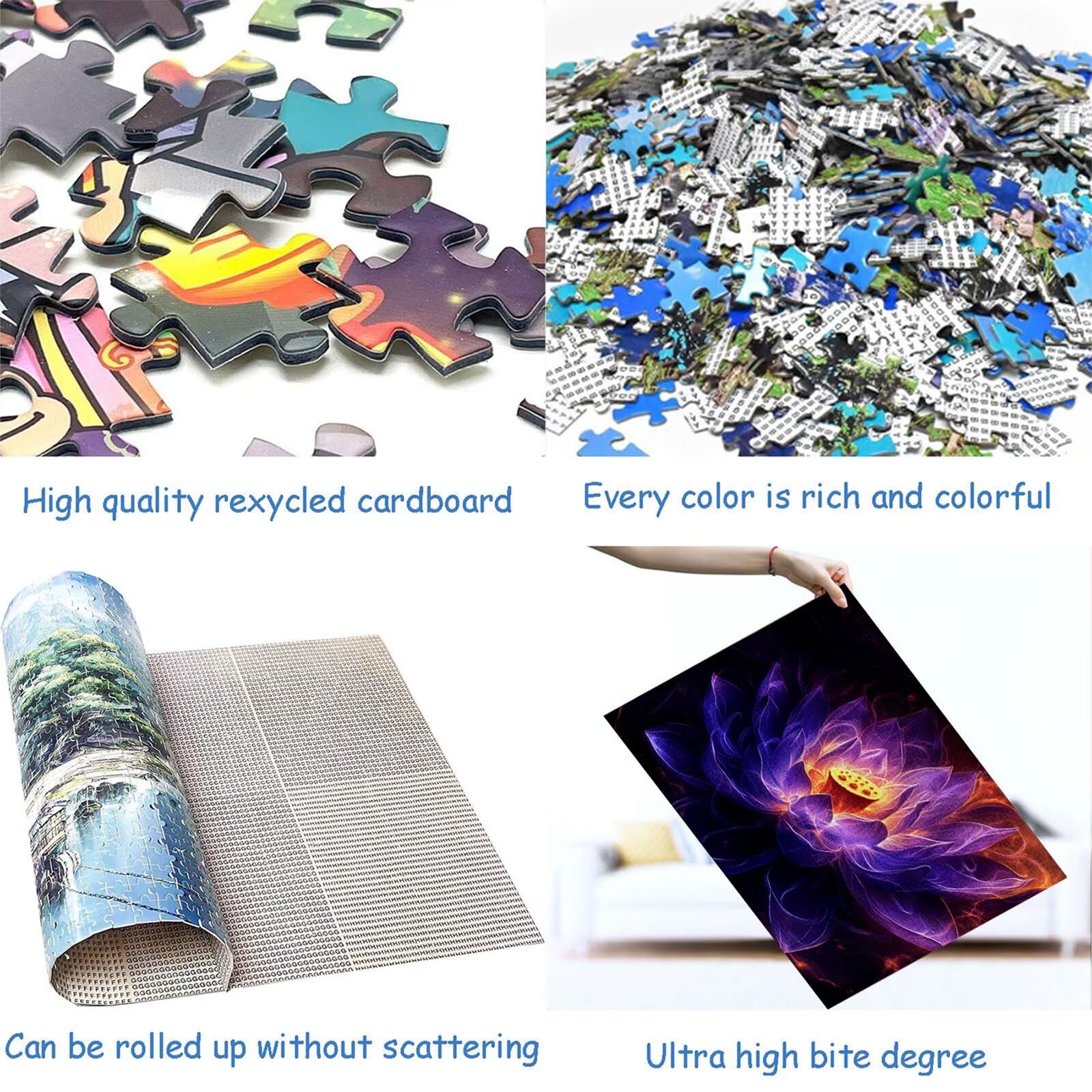 Puzzle 5000 elementów kwiaty puzzle dla dorosłych lotos 156 x 105 cm unikalne rzemiosło klasyczne 3D drewniana układanka do rodzinnych gier biznesowych, układanka zrób to sam do dekoracji ścian domu