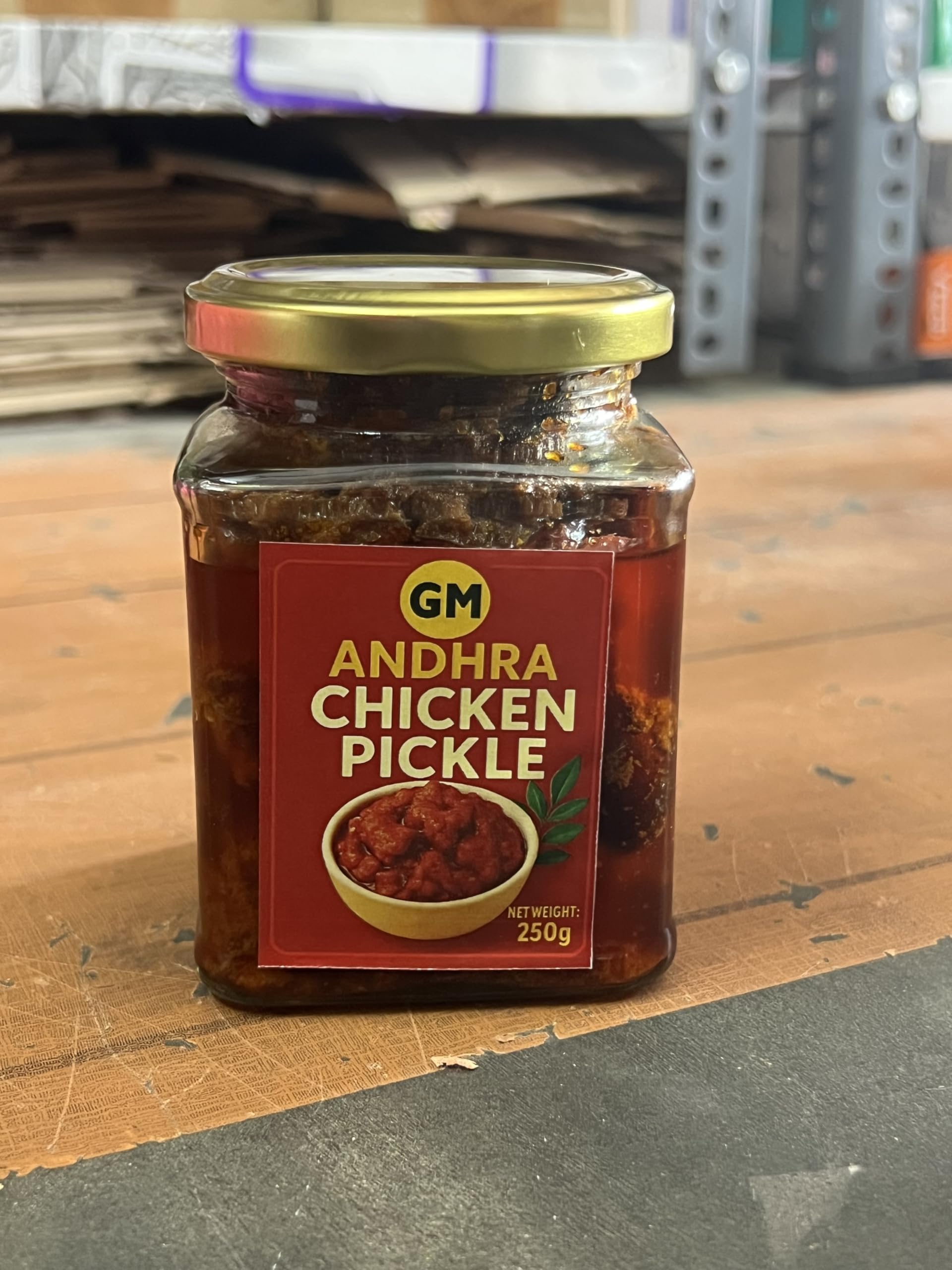 GM Andhra Chicken Pickle, Traditional South Indian Style, 250g-image-48