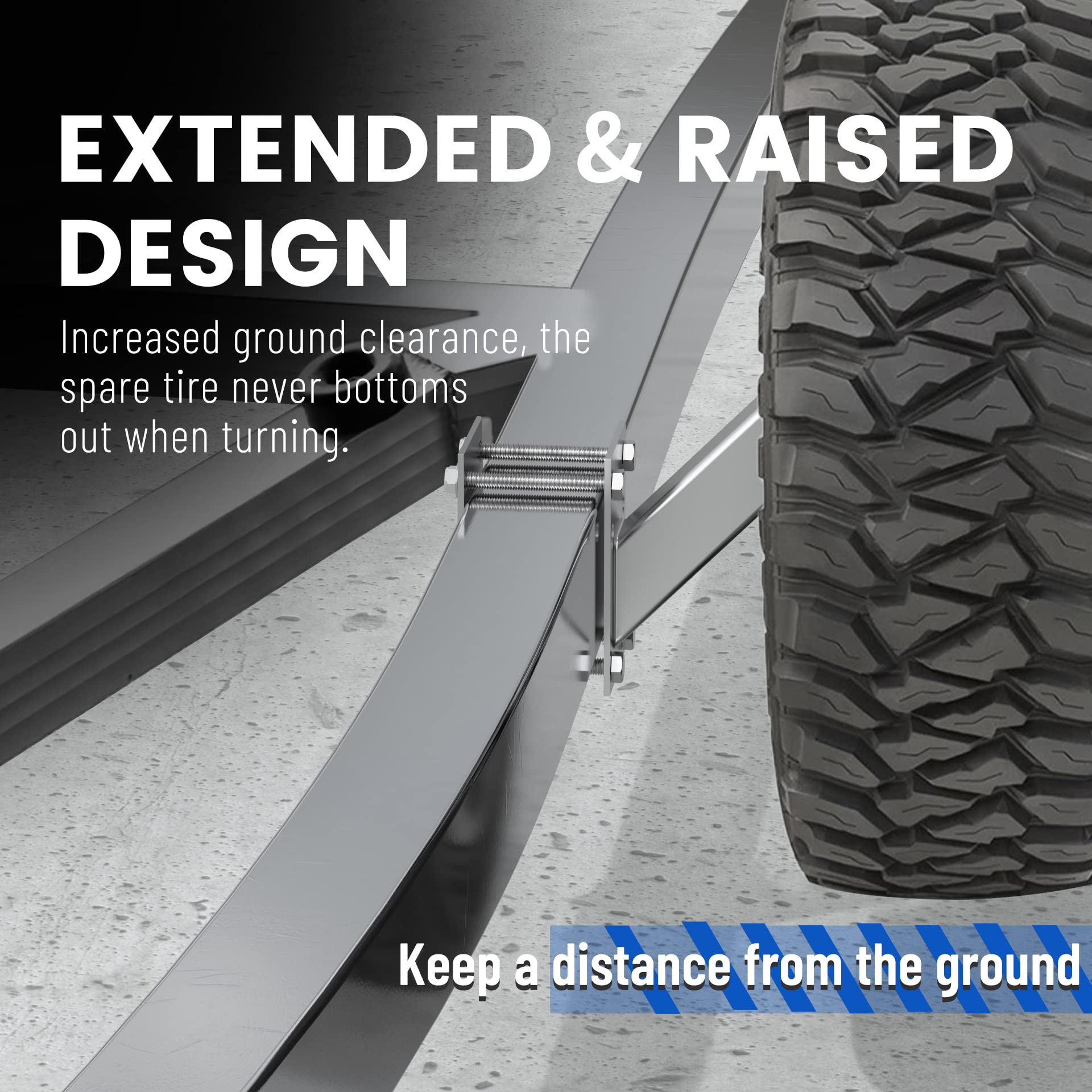 Buy SPARKWHIZ Spare Tire Bracket for Trailer, Boat Spare Tire Carrier