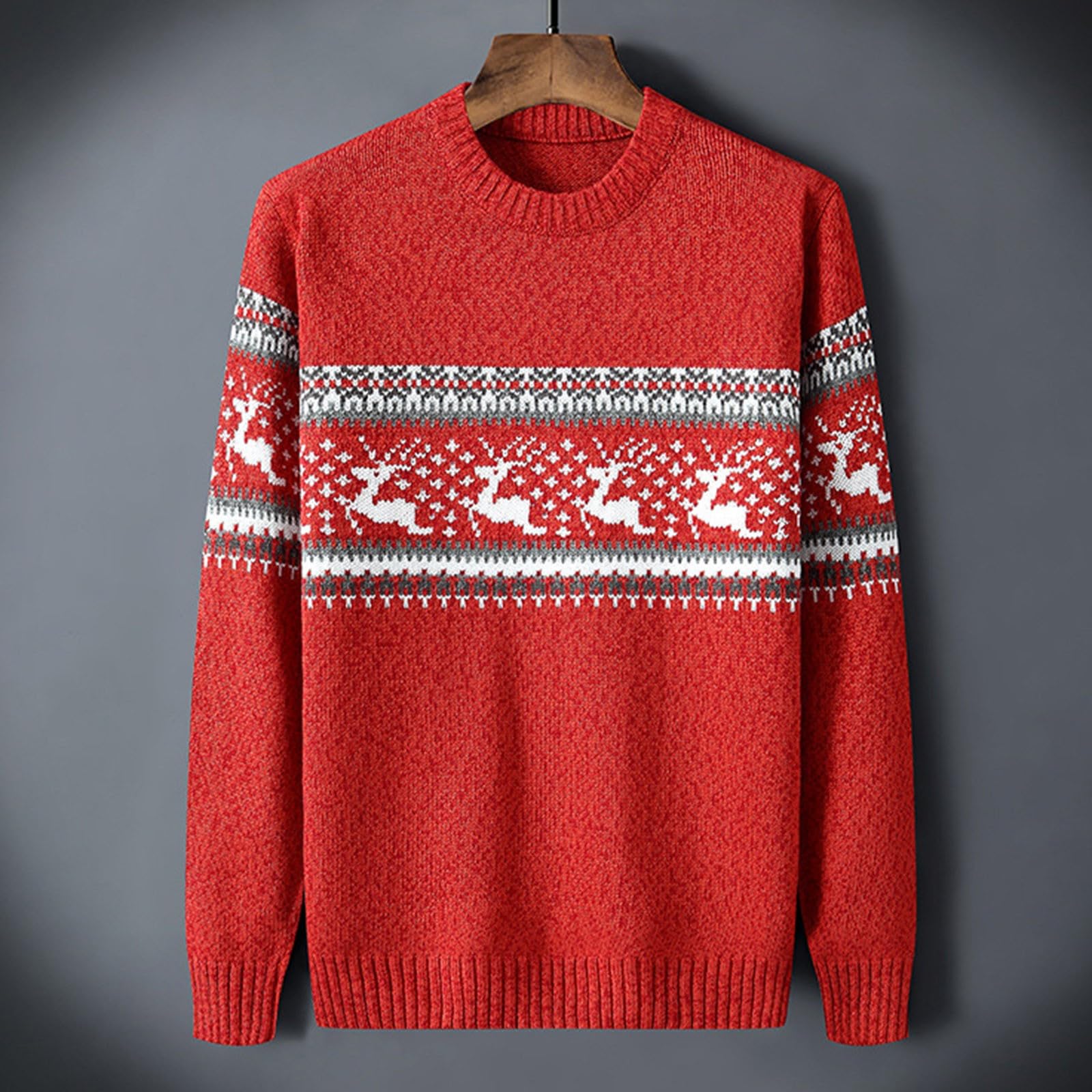 Maglione Uomo Natale, Maglie Natale Uomo Maglioni Di Natalizio Brutti Maglione Di Natale Girocollo Maglione a Maglia Christmas Inverno Renna Unisex Maglioni Natale Per Coppia Maglione Festa Natale
