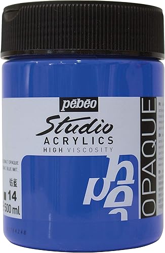 Vista 177 de Pebeo Studio Acrílicos de Alta Viscosidad, Acrílico Fino, 250 ml - Azul Turquesa