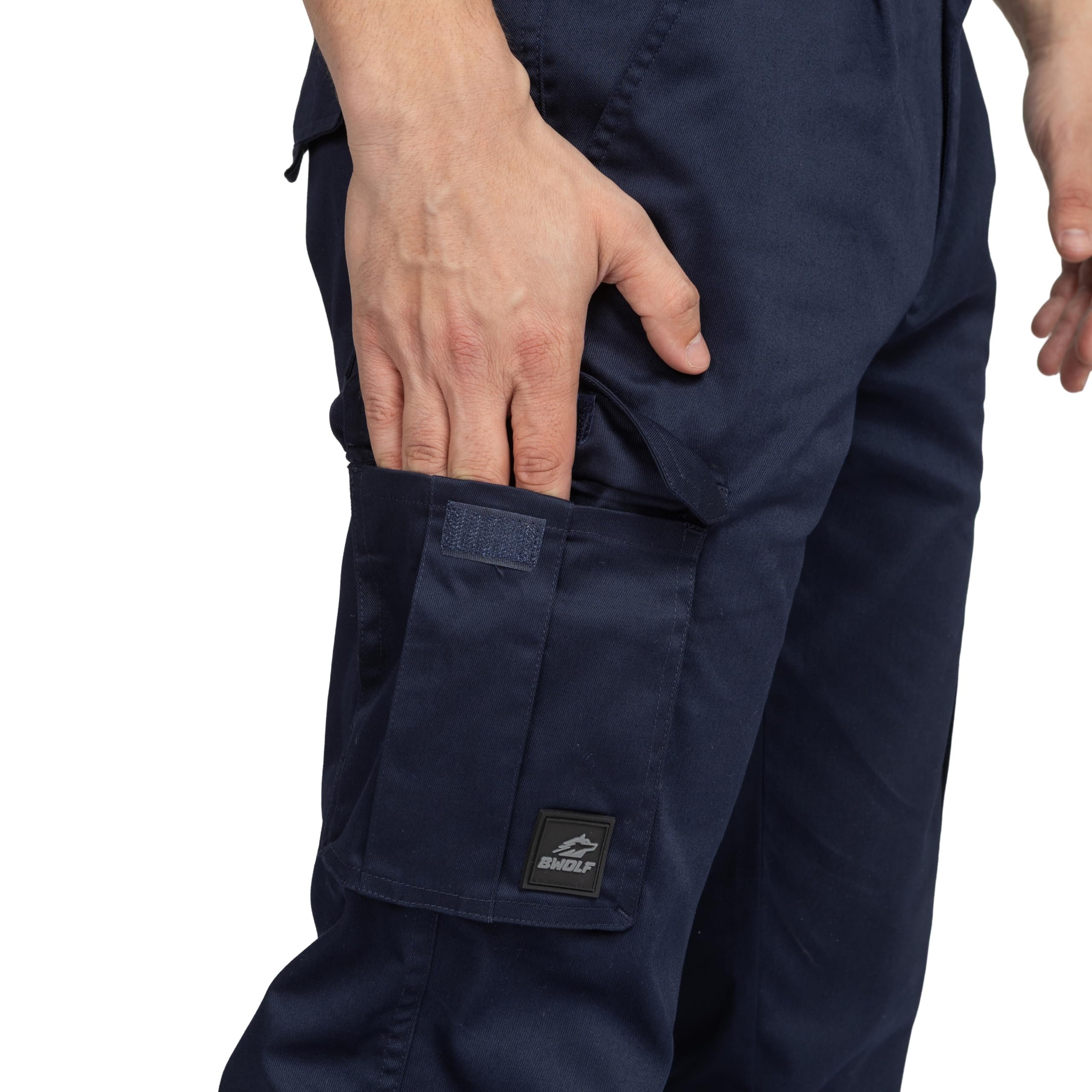 BWOLF Prime Pantalon Cargo Homme en Coton Coton Militaire Tactique Pantalon de Travail Homme avec Poches Multifonctions