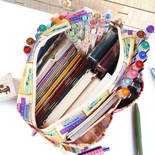 Miniatura 4 de qianshan Organizador multifuncional para cartera, bolsa de viaje impermeable con cremallera, estuche de almacenamiento de suministros de diario