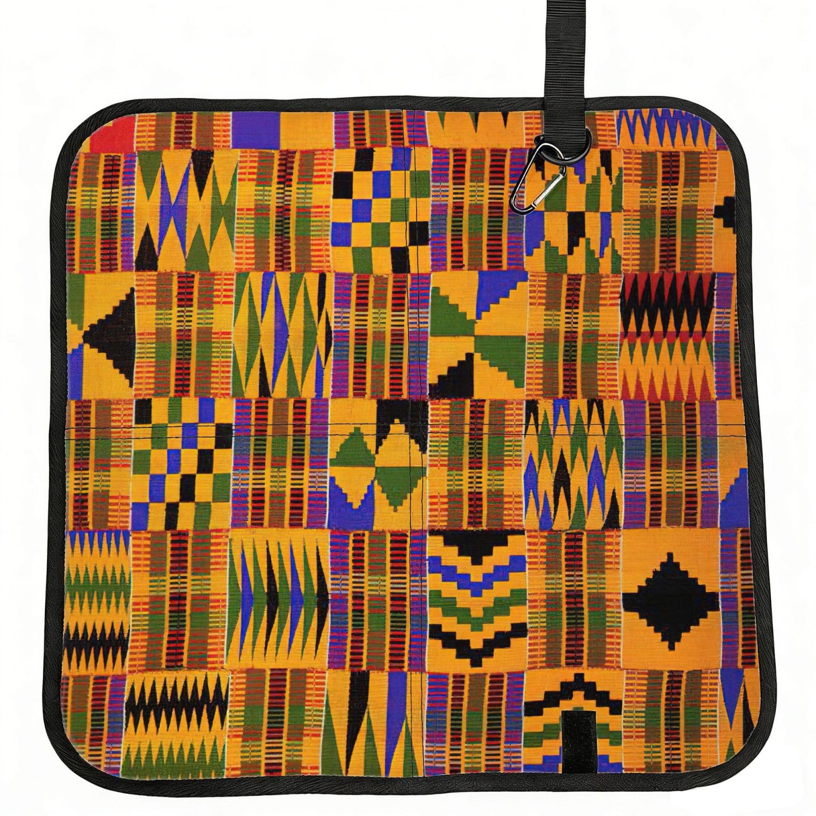 PPHGUT African Ethnic Pattern Print Foldable Seat Cushion Waterproof Portable Chair Pad Travel Outdoor Picnic Camping