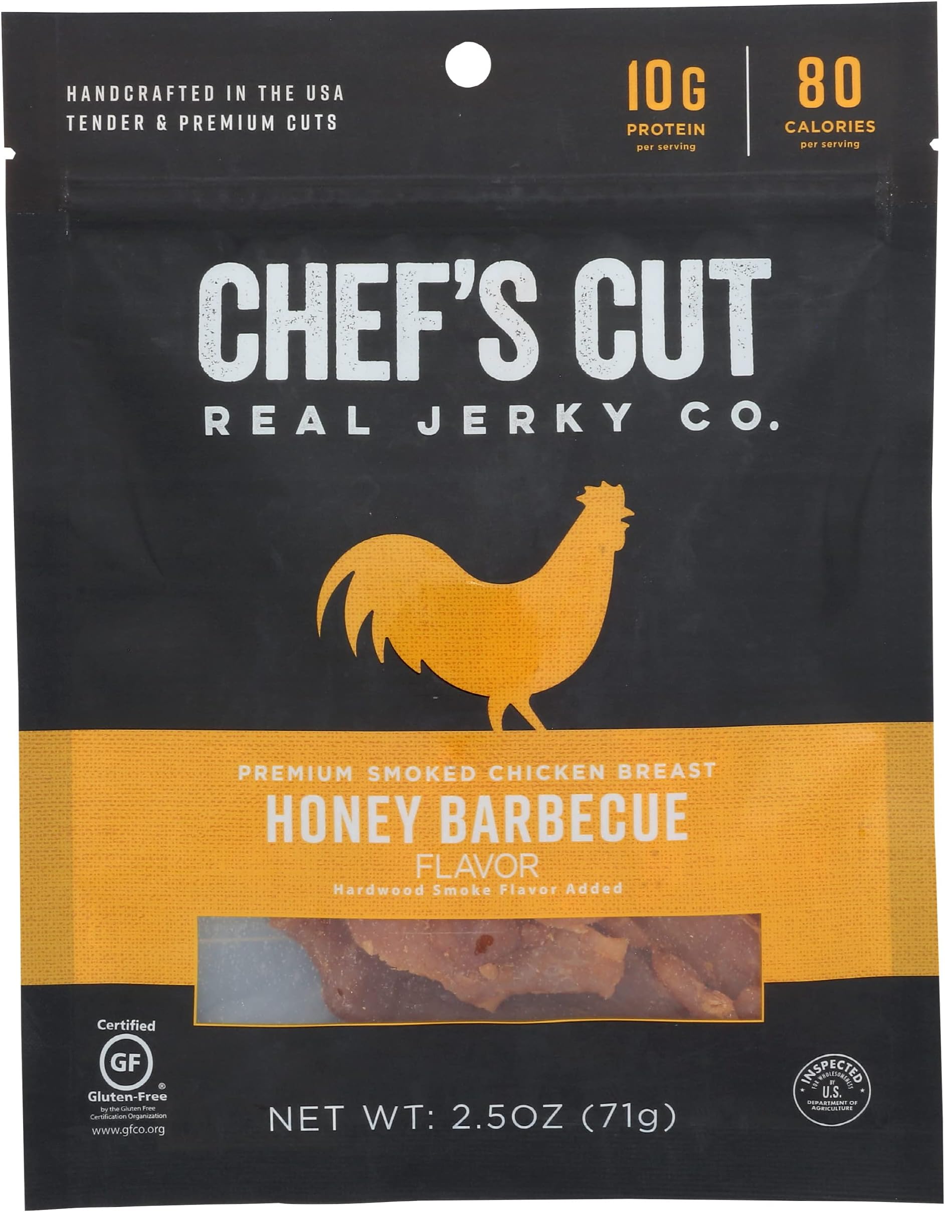 Chef's Cut Tender Real Chicken Jerky | Honey Barbecue | 2.5 oz
