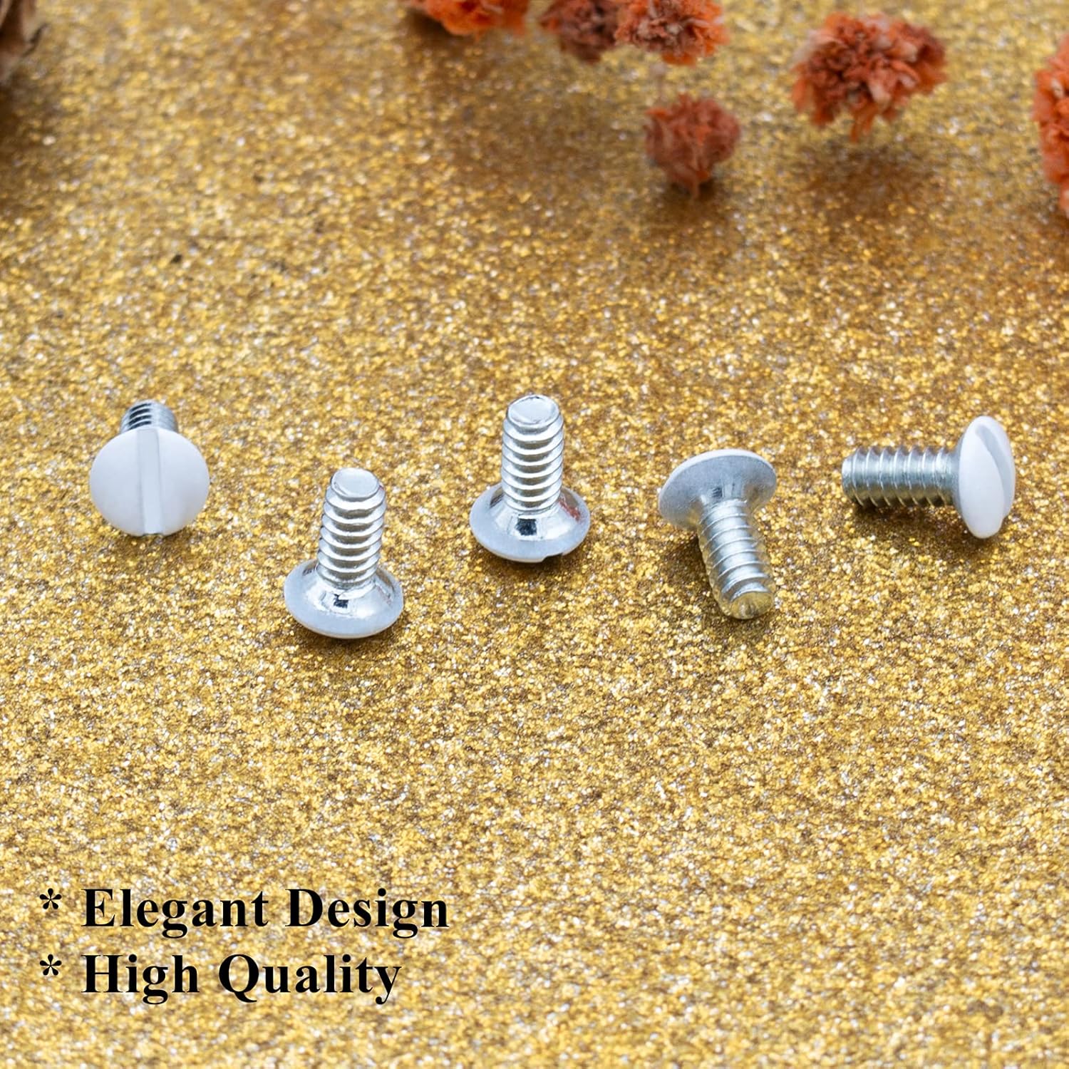 80 Packs Wall Plate Screws, 3/8 Inch Outlet Screws 6-32 White Screws Perfect Replacement for Switch Plate, Outlet Cover and Light Plate