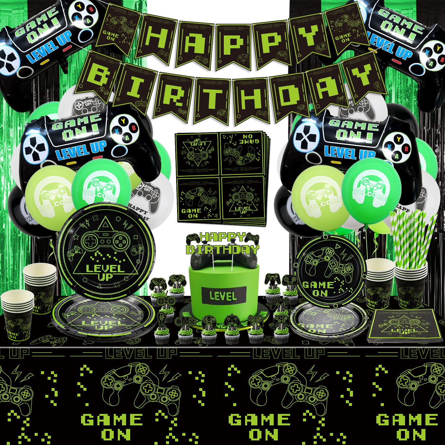 Décoration Anniversaire Football Garcon, Latex Ballon Anniversaire Foot Set, Contient 6 Ballons