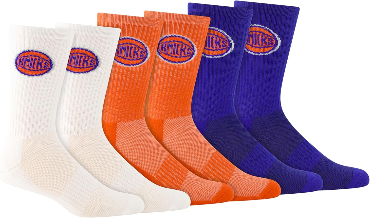 Ultra Game boys Nba Official Athletic Cushioned Core Logo Team Crew Socks - 3 Pack