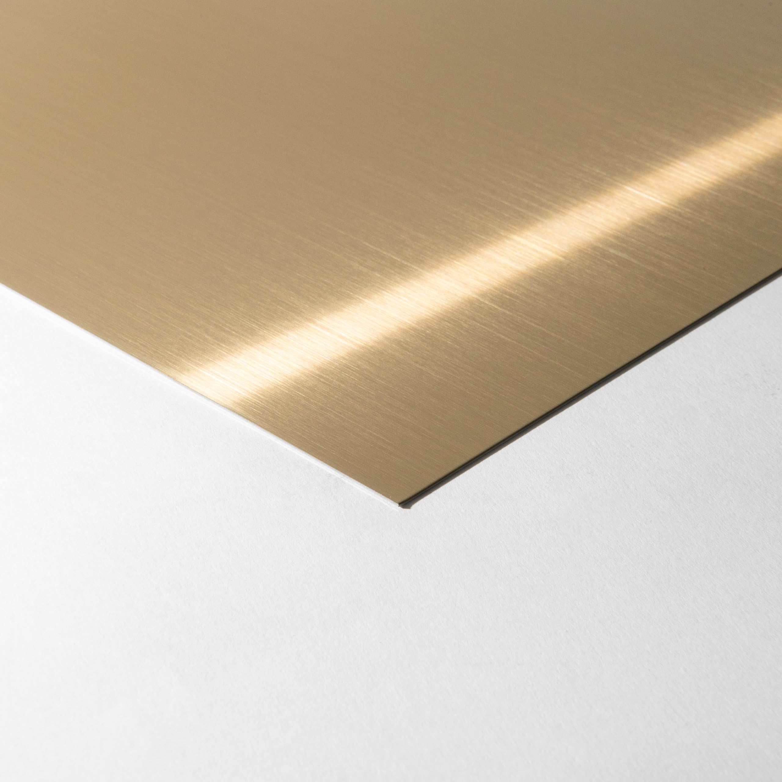 Crédence INOX brossé Laiton- 8 Tailles - Hauteur 25 cm x (Longueur 70 cm)