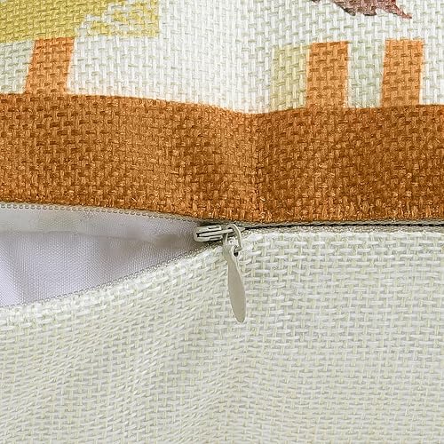 Miniatura 10 de Bonhause Juego de 4 fundas de almohada decorativas de hojas de arce de 18 x 18 pulgadas, fundas de almohada decorativas de hojas de otoño, almohadas