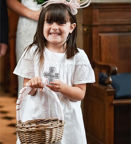 Miniatura 7 de DolliBu Peluche de cruz plateada, mini adorno de cruz para niños, animales de peluche religiosos, regalos de bautizo, recuerdos de fiesta y