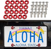 Vista 8 de 20 piezas - arandelas para parachoques, kit de arandelas de aluminio para defensa del motor, sujetadores M6, kit de arandelas JDM, se ajusta a