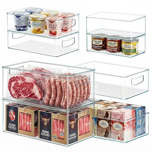 Heyuzb 8 PACK Freezer Organizer Bins