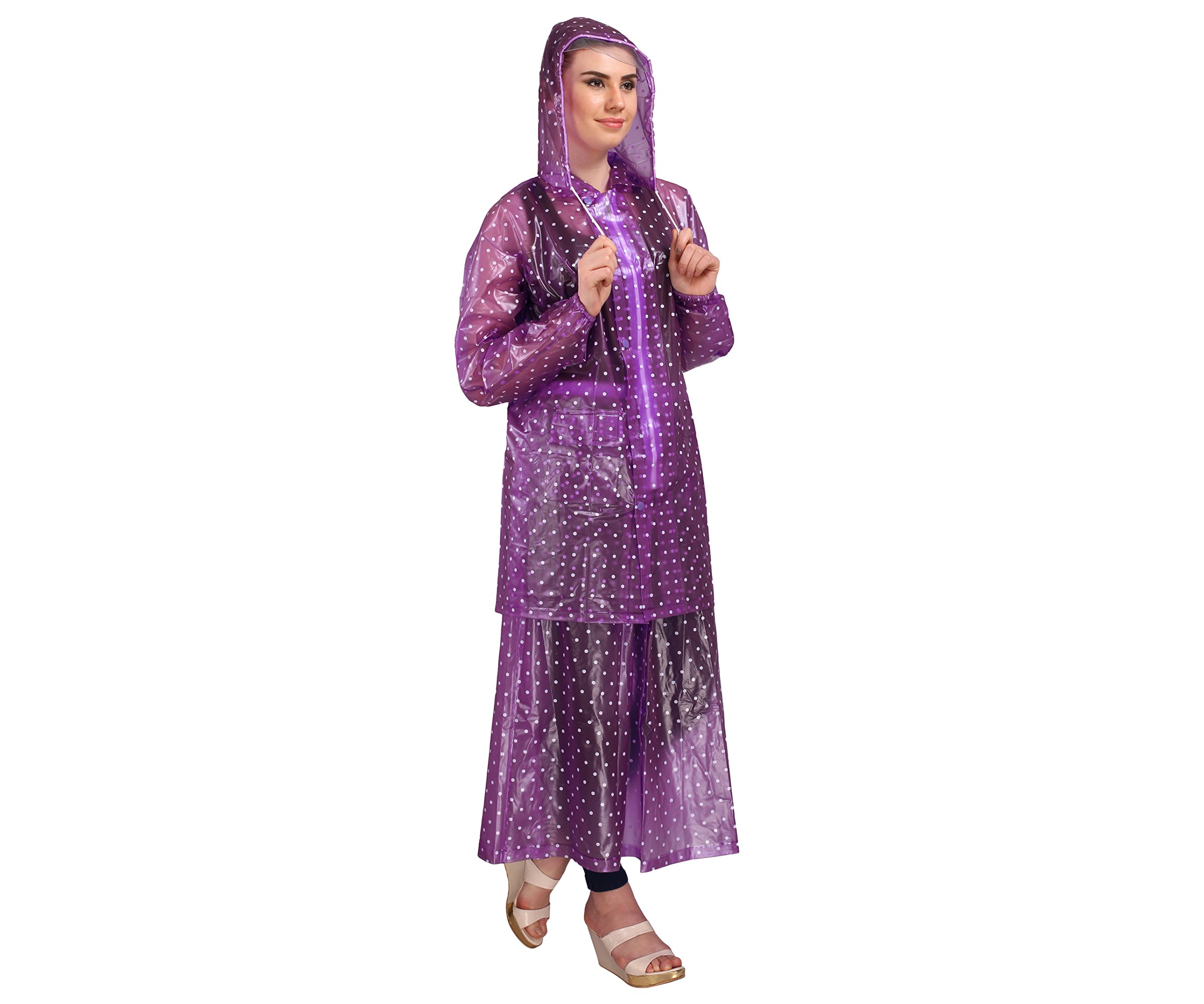goodluck Women's Doted Skirt Suit Raincoat/Rainwear-picture-23