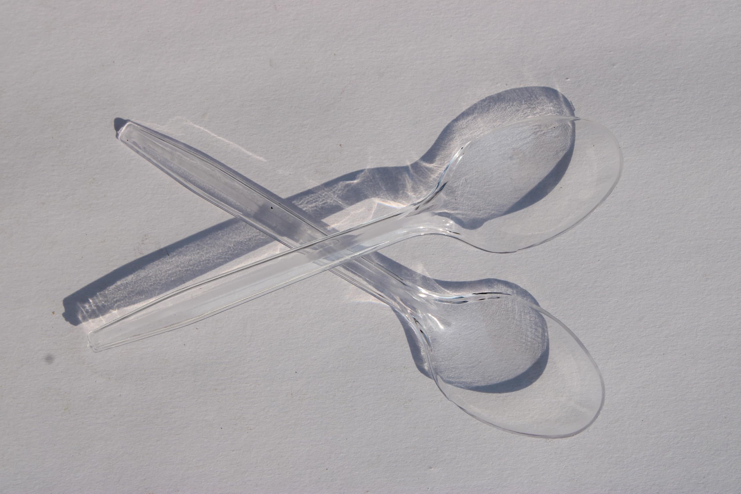 Clear Biodegradable Disposable Spoon, 5 Inch, Transparent, Single Use, for Parties, Events and Everyday Use (160)-image-45