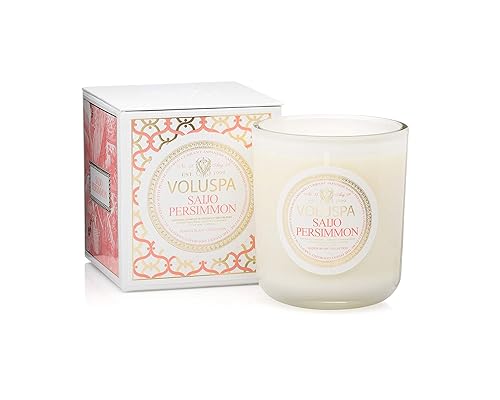 Voluspa Saijo Persimmon Classic Maison Candle, 100 hour 12 oz