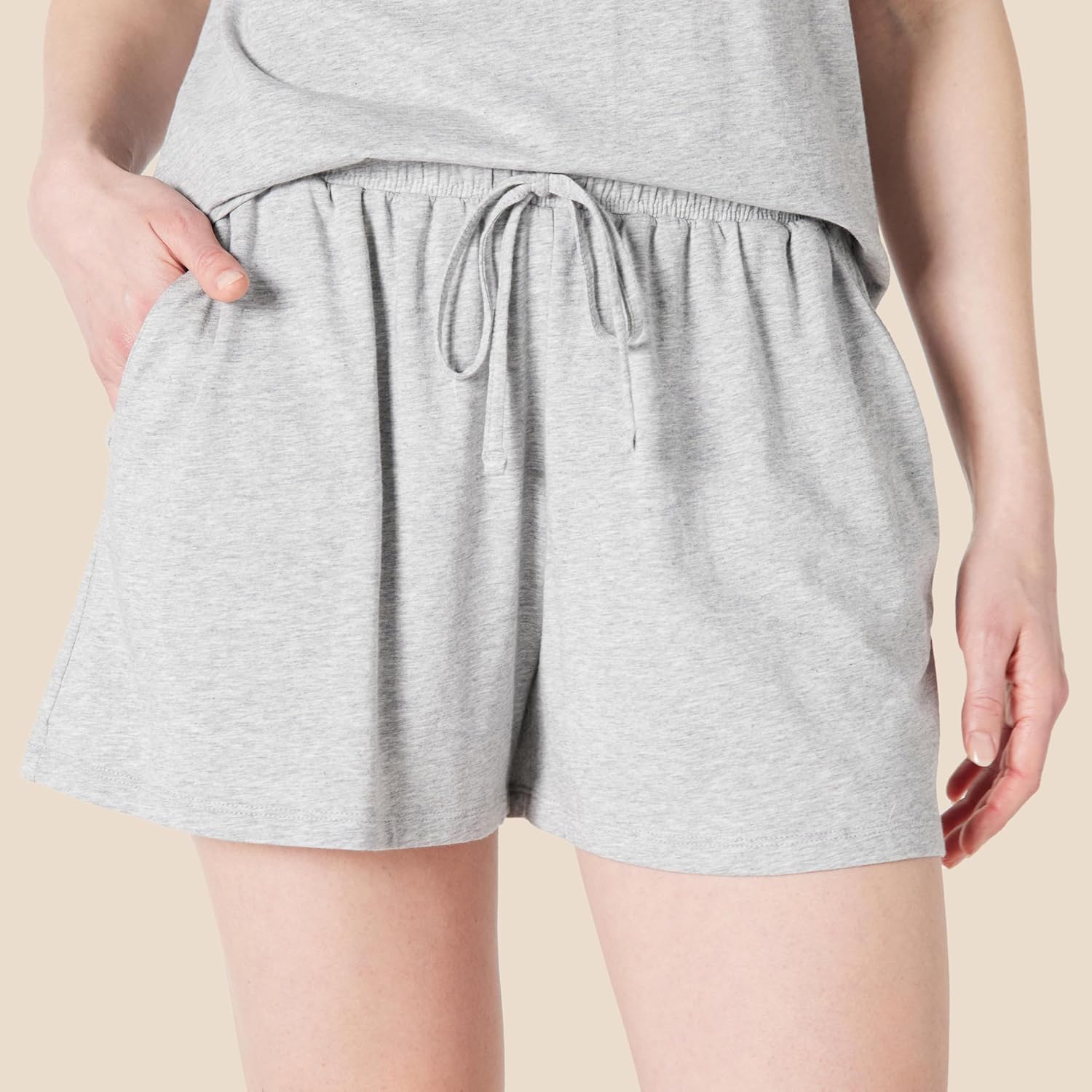 Amazon Essentials womens Soft Cotton Blend Short Sleeve T-Shirt and Short Sleepwear Set - Image 3