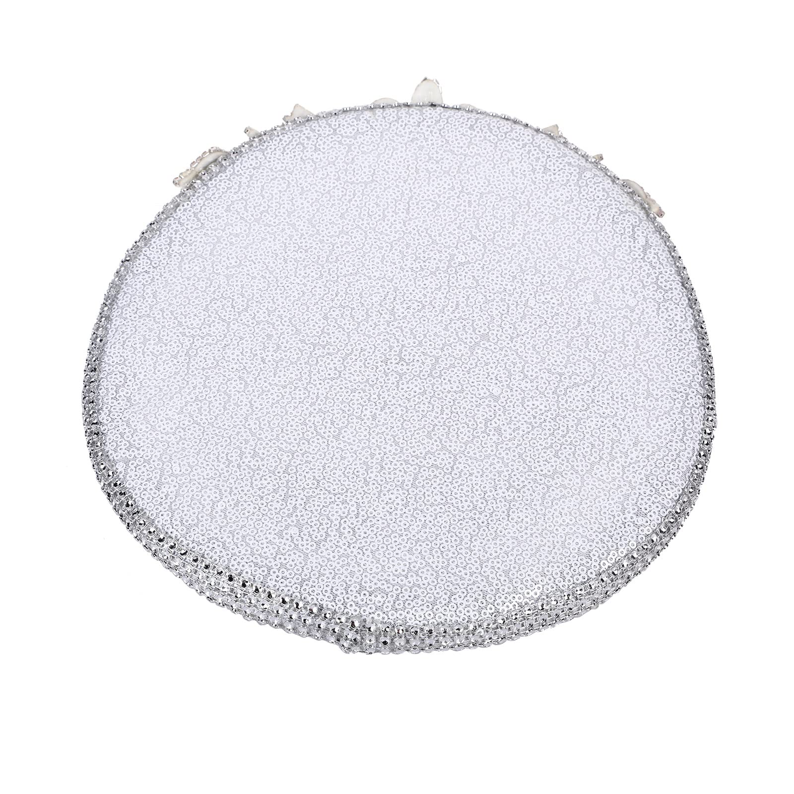 Sombrero de Novia con Purpurina Blanca, Sombrero de Novia novedoso con Diamantes de imitación for Boda, cumpleaños, Despedida de Soltera, Despedida de Soltera (Color : Silver, Size : Bride)